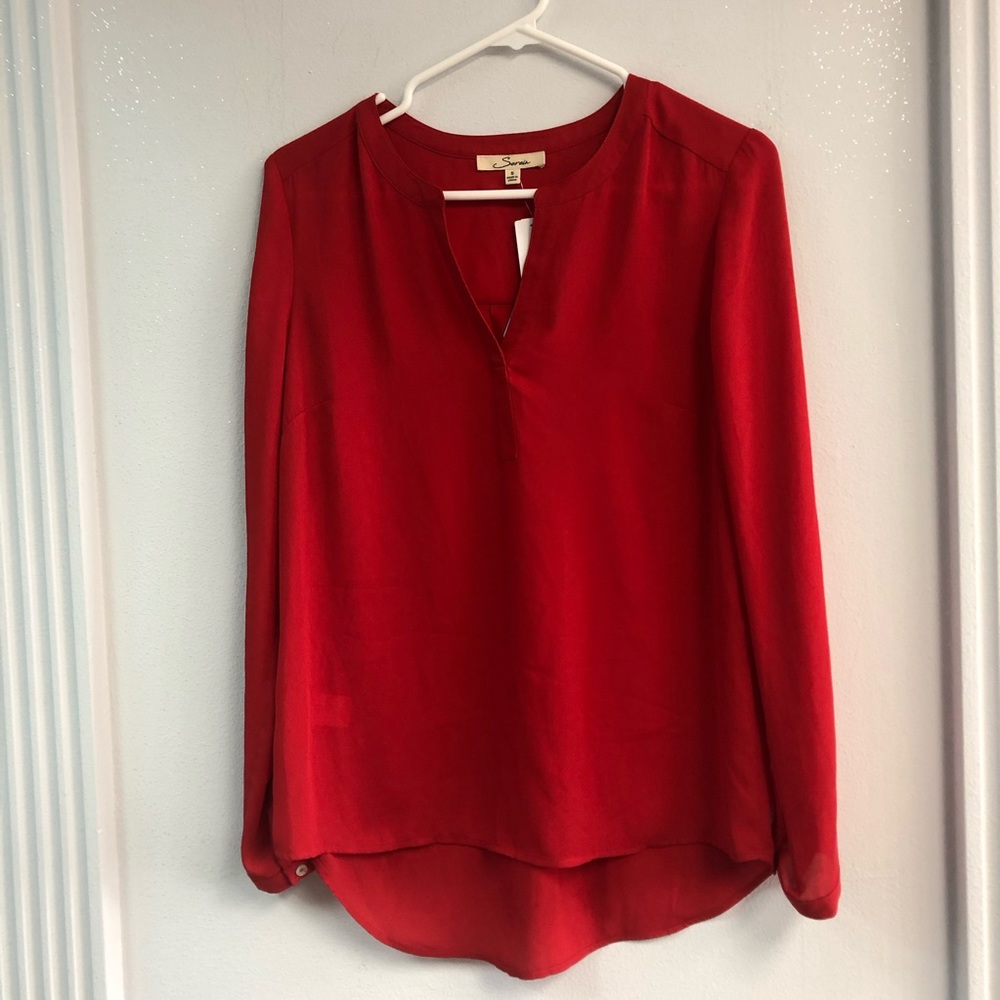 Serein Red Blouse (from Stitch Fix)